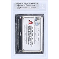 Paul Goldschmidt Arizona Diamondbacks Autographed 2018 Topps Museum Collection Emerald MLB Majestic Laundry Tag Relic #MM-PGO #1/1 Beckett Fanatics Witnessed Authenticated Card