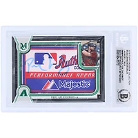 Paul Goldschmidt Arizona Diamondbacks Autographed 2018 Topps Museum Collection Emerald MLB Majestic Laundry Tag Relic #MM-PGO #1/1 Beckett Fanatics Witnessed Authenticated Card