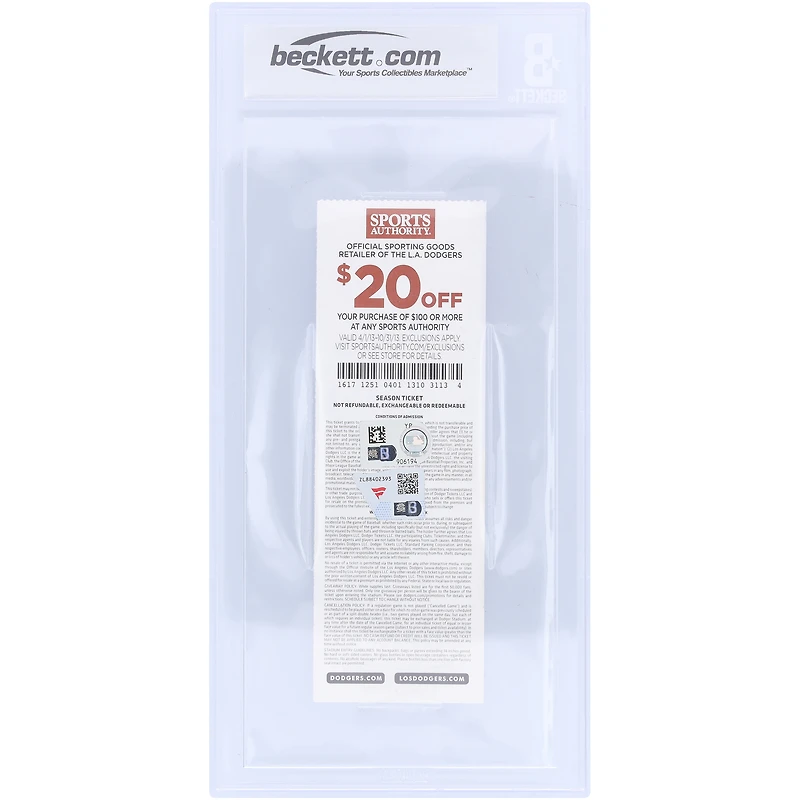 Paul Goldschmidt Arizona Diamondbacks Autographed First Career Multi-HR Game Beckett Fanatics Witnessed Authenticated /10 Ticket from May 8