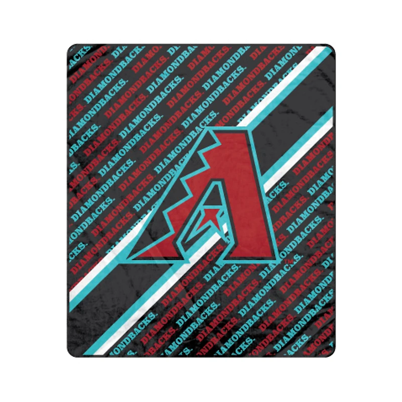 Pegasus Arizona Diamondbacks 60" x 70" Diagonal Lined Wordmark Ultra Soft Blanket