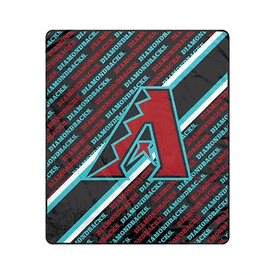 Pegasus Arizona Diamondbacks 60" x 70" Diagonal Lined Wordmark Ultra Soft Blanket