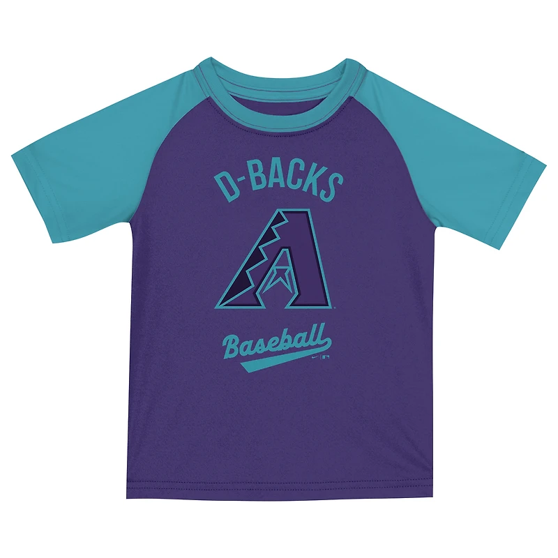 Preschool Nike Court Purple Arizona Diamondbacks 2025 City Connect T-Shirt & Shorts Set