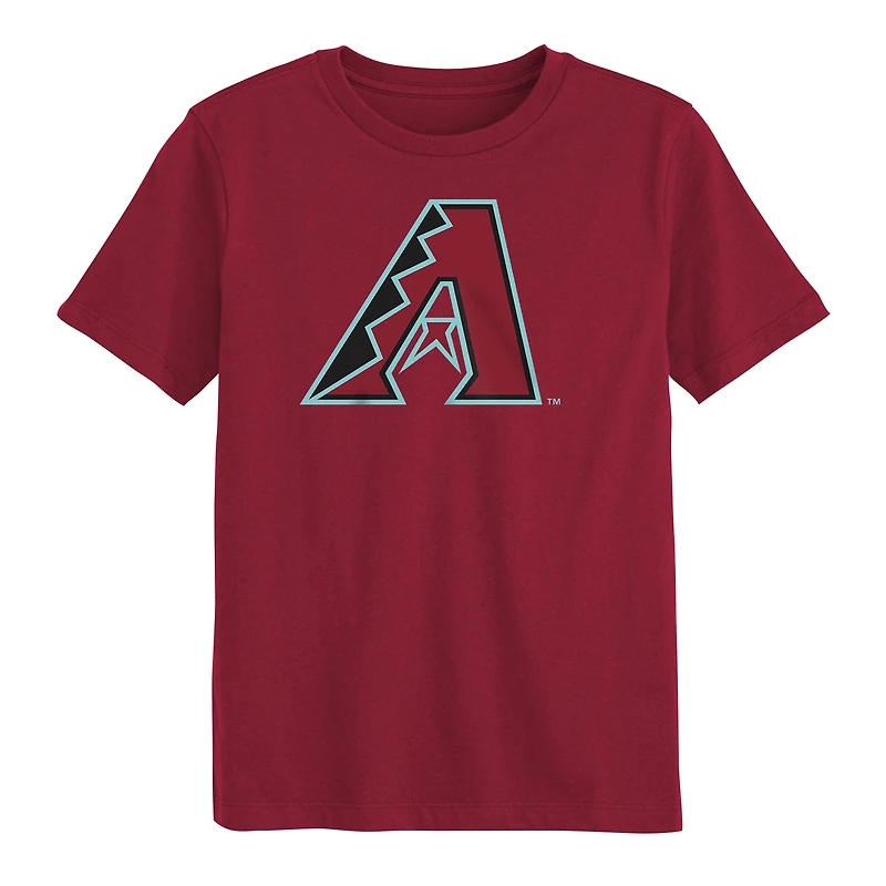 T-shirt Outerstuff rouge avec logo principal des Arizona Diamondbacks pour enfants d'âge préscolaire