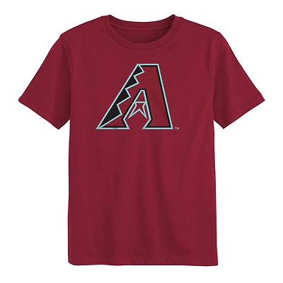 T-shirt Outerstuff rouge avec logo principal des Arizona Diamondbacks pour enfants d'âge préscolaire