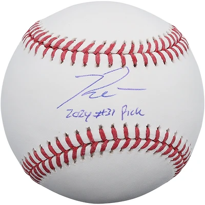 Ryan Waldschmidt Arizona Diamondbacks Autographed Baseball with "2024 #31 Pick" Inscription