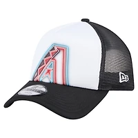 Toddler New Era  White/Black Arizona Diamondbacks Painted A-Frame 9FORTY Trucker Adjustable Hat