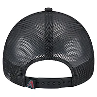 Toddler New Era  White/Black Arizona Diamondbacks Painted A-Frame 9FORTY Trucker Adjustable Hat