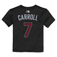 Toddler Nike Corbin Carroll Black Arizona Diamondbacks Name & Number T-Shirt