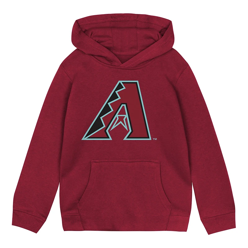 Sweat à capuche en polaire Outerstuff rouge avec logo principal des Arizona Diamondbacks pour tout-petits