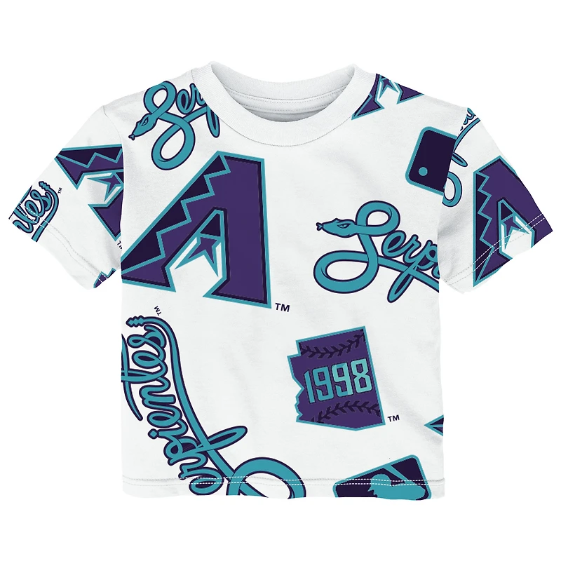 T-shirt blanc Outerstuff pour tout-petits, motif jour de match des Arizona Diamondbacks City Connect
