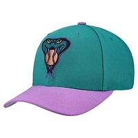 Casquette unisexe Mitchell & Ness Teal Arizona Diamondbacks Basic Coop Pro ajustable