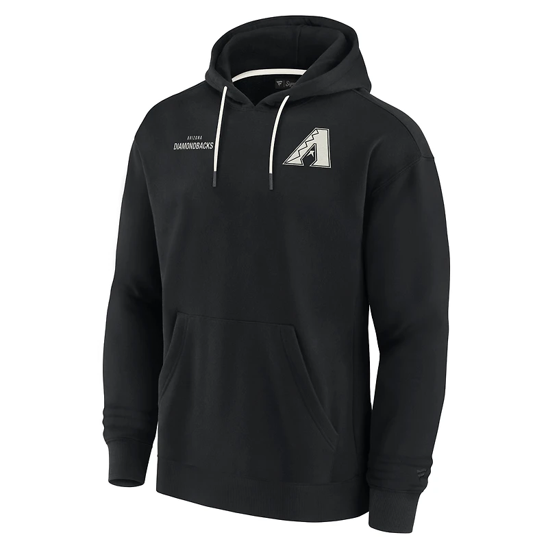 Sweat à capuche unisexe Fanatics noir Arizona Diamondbacks Elements en polaire ultra douce