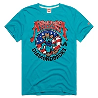 Unisex Homage  Teal Arizona Diamondbacks MLB x Grateful Dead Americana Tri-Blend T-Shirt