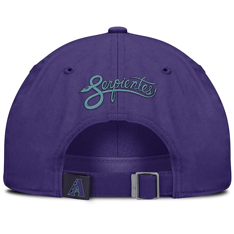 Casquette ajustable Nike violette unisexe Arizona Diamondbacks 2025 City Connect Club