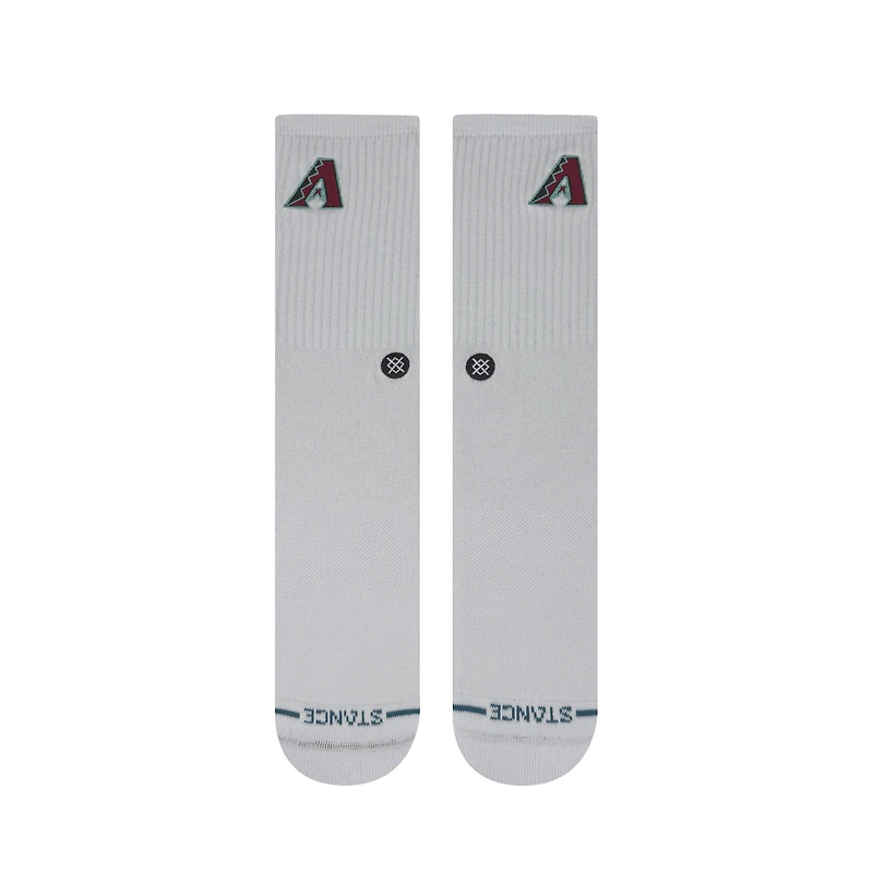 Chaussettes unisexes Stance Arizona Diamondbacks blanches à crête