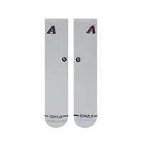 Chaussettes unisexes Stance Arizona Diamondbacks blanches à crête