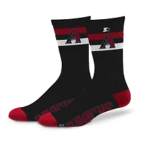 Chaussettes d'équipage unisexes Starter Arizona Diamondbacks Team Color Two-Stripe