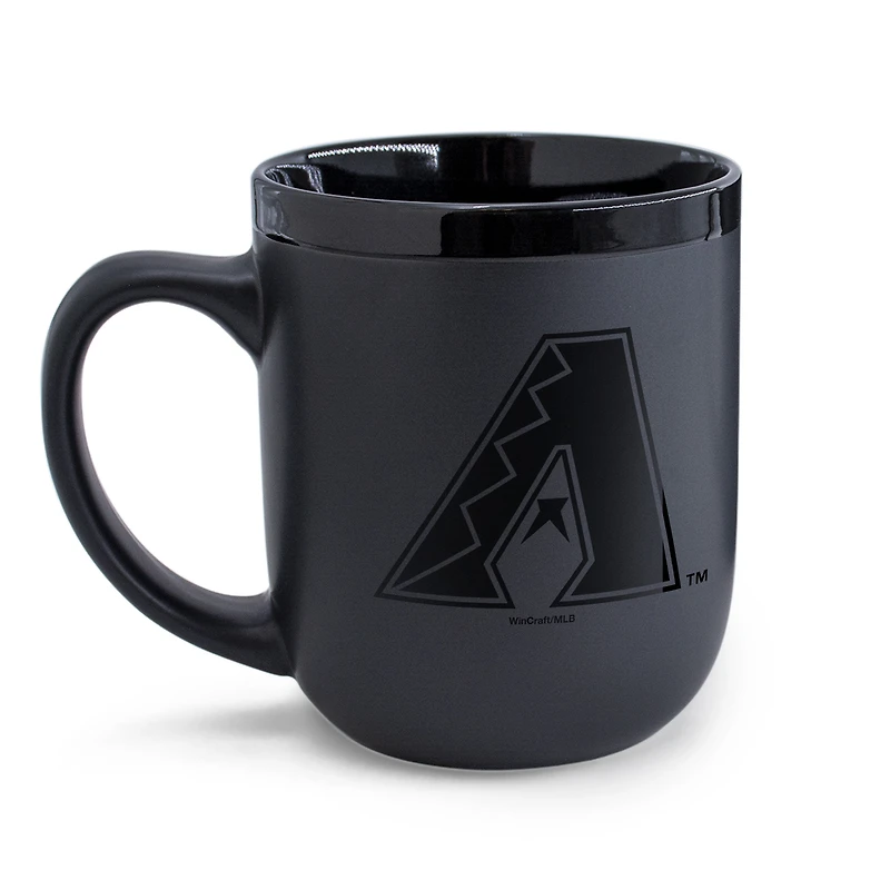 Tasse WinCraft en céramique noire ton sur ton, 480 ml, Arizona Diamondbacks