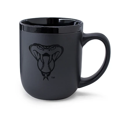Tasse WinCraft en céramique noire ton sur ton, 480 ml, Arizona Diamondbacks