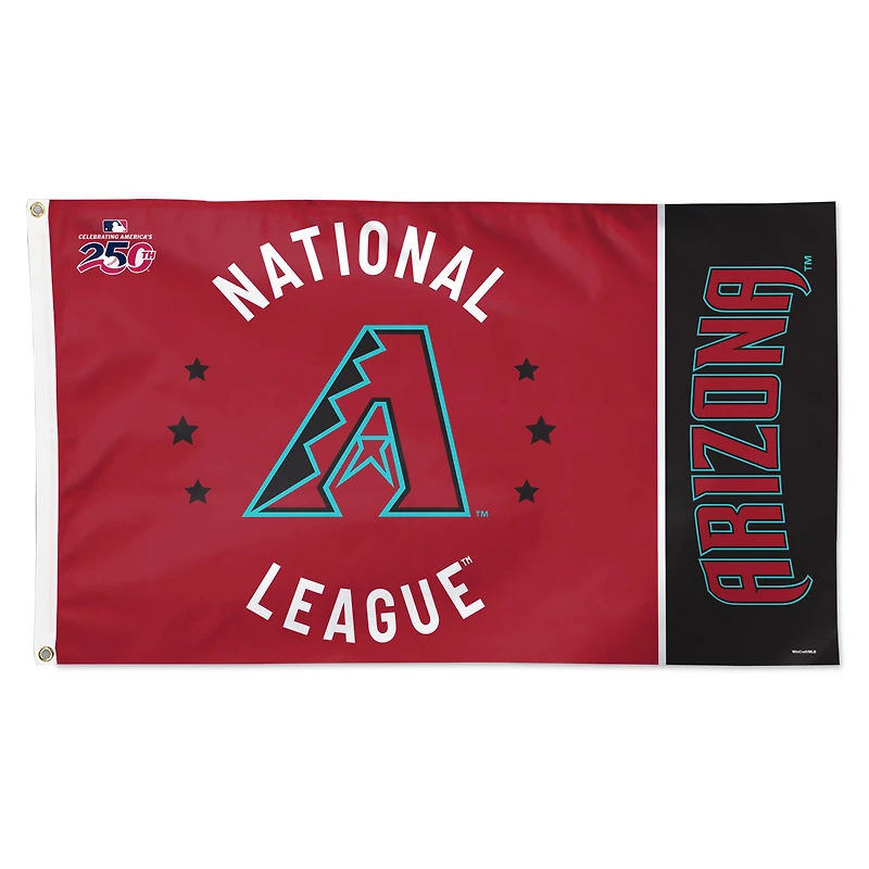 WinCraft Arizona Diamondbacks 3' x 5' One-Sided America 250 Deluxe Flag