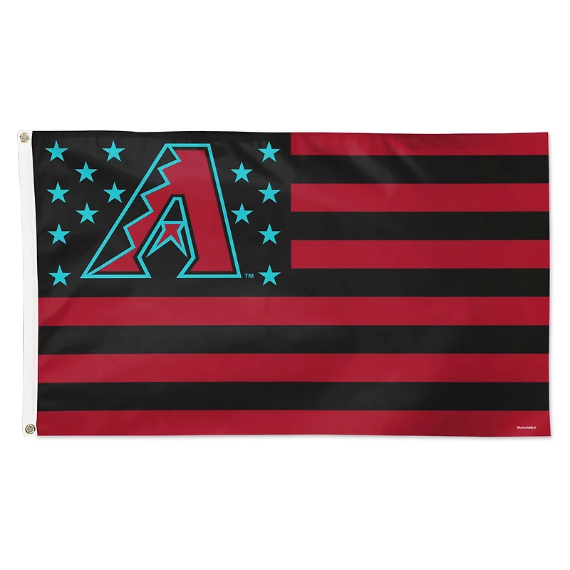WinCraft Arizona Diamondbacks 3' x 5' Stars & Stripes Drapeau simple face de luxe