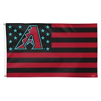 WinCraft Arizona Diamondbacks 3' x 5' Stars & Stripes Drapeau simple face de luxe