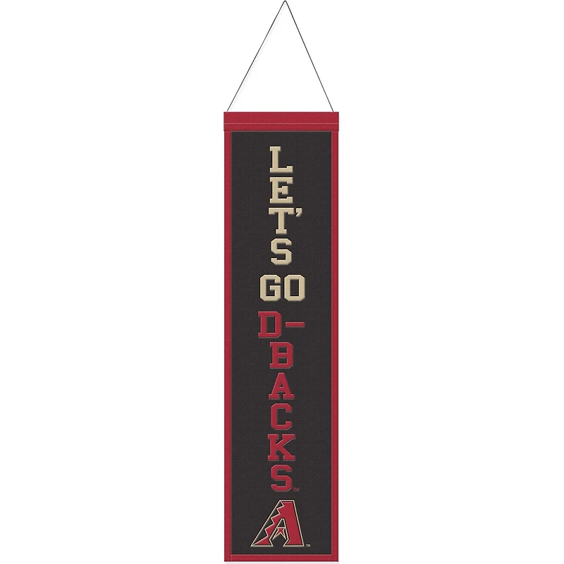WinCraft Arizona Diamondbacks 8" x 32" Bannière en laine avec slogan