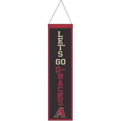 WinCraft Arizona Diamondbacks 8" x 32" Bannière en laine avec slogan