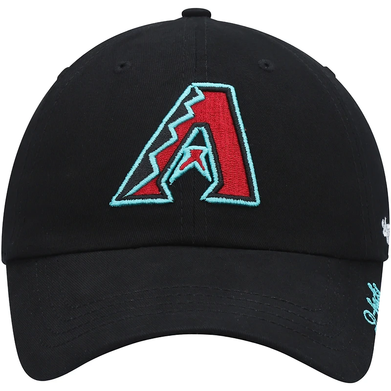 Casquette ajustable '47 Black Arizona Diamondbacks Team Miata Clean Up pour femmes