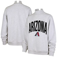 Women's '47  Heather Gray Arizona Diamondbacks Subtle Muse Mock Neck Sweatshirt