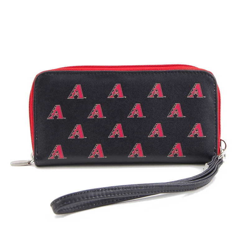 Portefeuille zippé à poignet Arizona Diamondbacks pour femme