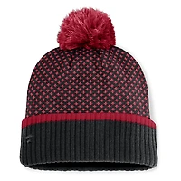 Women's Fanatics Black Arizona Diamondbacks Fundamental Jacquard Cuffed Knit Hat with Pom