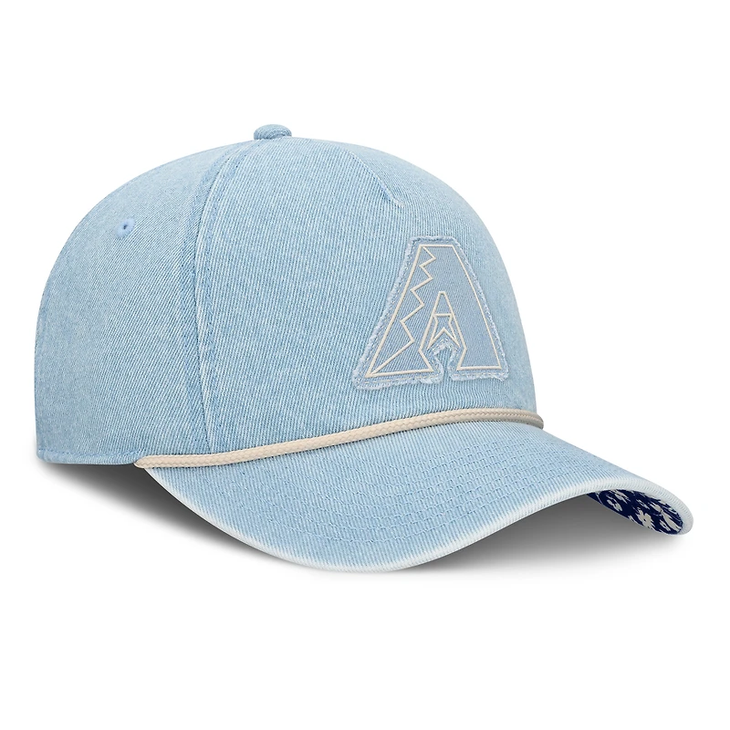 Women's Fanatics Denim Arizona Diamondbacks Roped Adjustable Hat