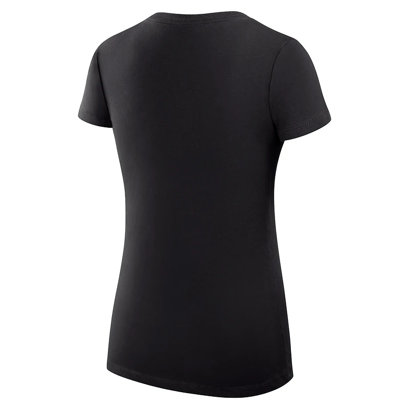 T-shirt à col en V G-III 4Her pour femme par Carl Banks, noir, Arizona Diamondbacks, coupe ultra-slim, léger, pois