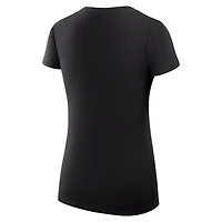 T-shirt à col en V G-III 4Her pour femme par Carl Banks, noir, Arizona Diamondbacks, coupe ultra-slim, léger, pois