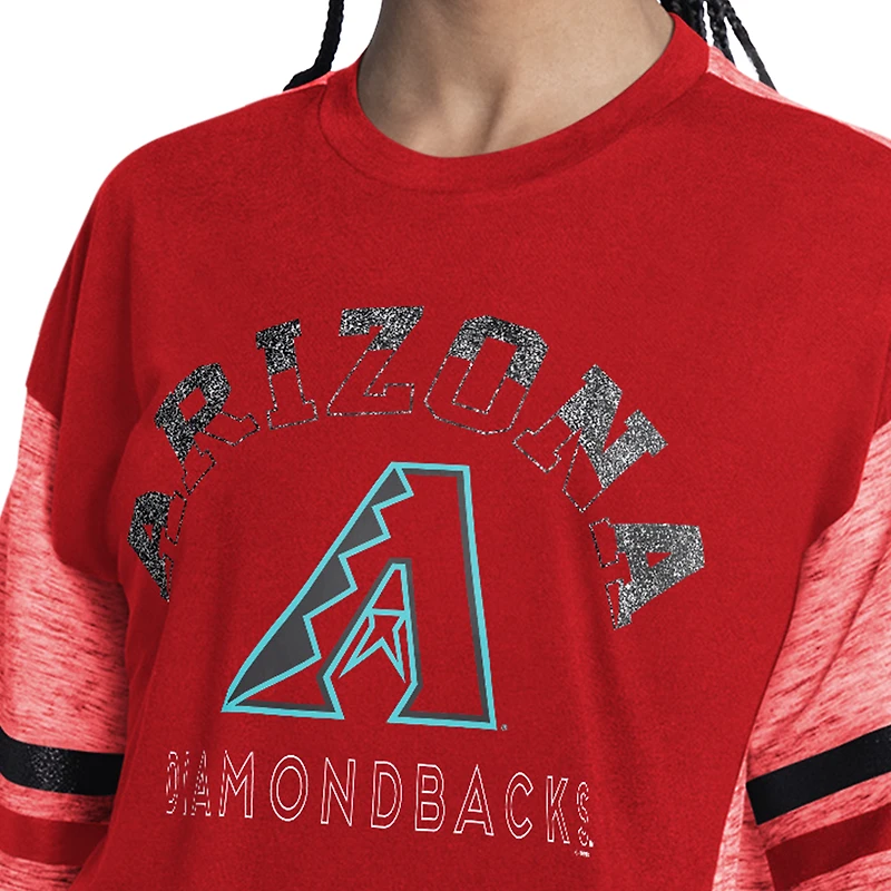 Haut oversize G-III 4Her pour femme par Carl Banks, rouge, Arizona Diamondbacks, hors saison