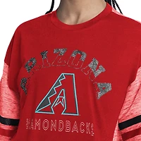 Haut oversize G-III 4Her pour femme par Carl Banks, rouge, Arizona Diamondbacks, hors saison