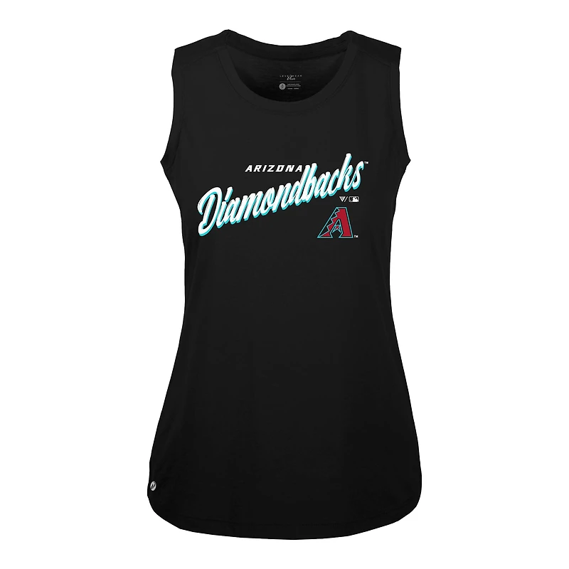 Débardeur noir Levelwear pour femme, Accolade Macy Prospect, Diamondbacks de l'Arizona