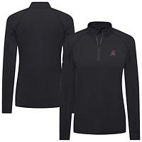 Women's Levelwear Black Arizona Diamondbacks Kinetic Insignia 2.0 Raglan Quarter-Zip Top