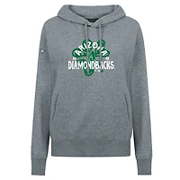 Women's Levelwear  Gray Arizona Diamondbacks St. Patrick's Day Adorn Shamrock Pullover Hoodie