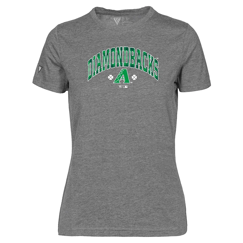 Women's Levelwear Gray Arizona Diamondbacks St. Patrick's Day Maddox Plaid T-Shirt