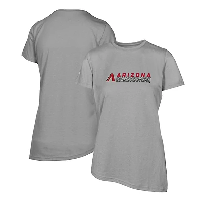 T-shirt Birch Chase gris chiné Levelwear pour femme des Diamondbacks de l'Arizona