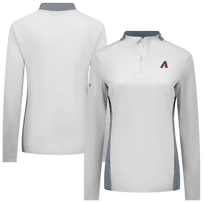 Women's Levelwear White Arizona Diamondbacks Moxie Insignia Core Quarter-Zip Top