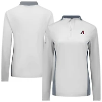 Women's Levelwear White Arizona Diamondbacks Moxie Insignia Core Quarter-Zip Top