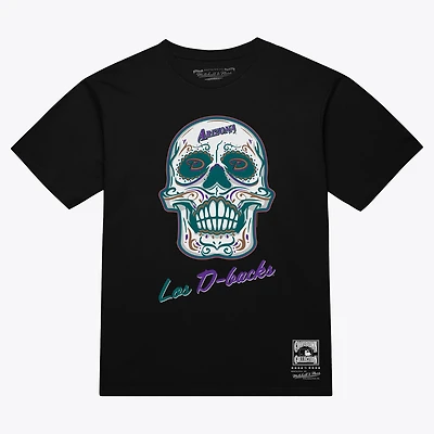 Women's Mitchell & Ness  Black Arizona Diamondbacks Sugar Skull Boxy T-Shirt