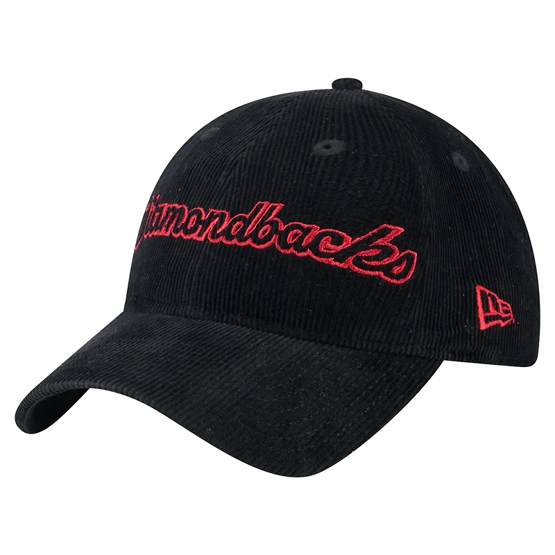 Casquette ajustable en velours côtelé 9TWENTY des Arizona Diamondbacks de New Era pour femme