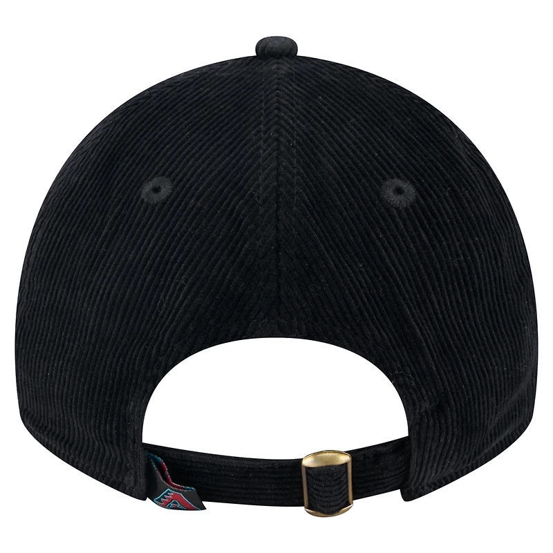 Casquette ajustable en velours côtelé 9TWENTY des Arizona Diamondbacks de New Era pour femme