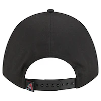Casquette ajustable New Era noire Arizona Diamondbacks Metallic A-Frame 9FORTY pour femme