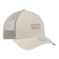 Women's New Era Light Beige Arizona Diamondbacks Tonal Patch 9FORTY M-Crown A-Frame Trucker Adjustable Hat
