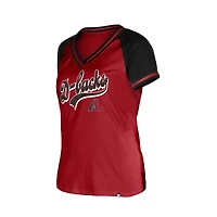 Women's New Era  Red Arizona Diamondbacks Gameday V-Neck T-Shirt